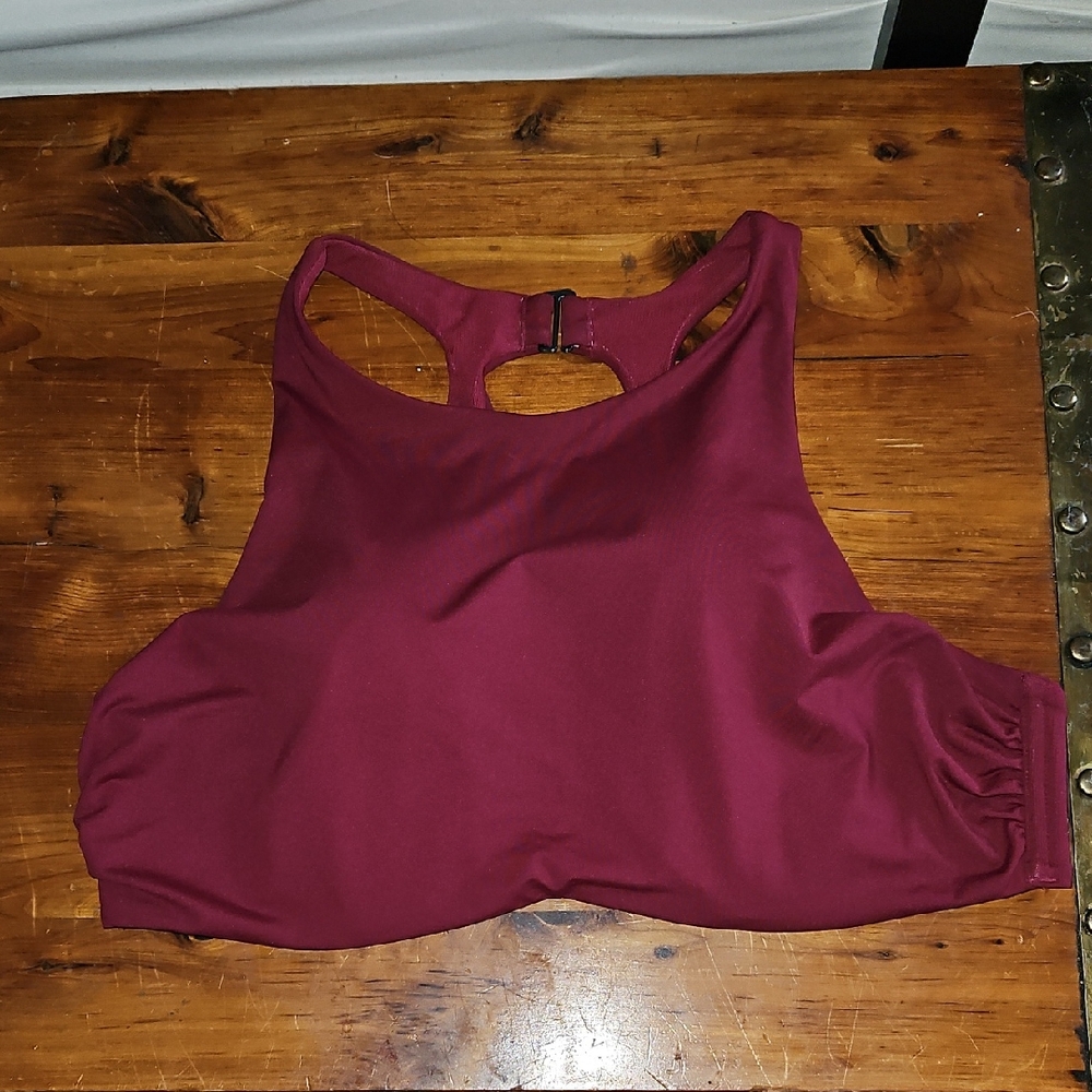 Athleta Burgundy Sports Top Size L